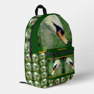 Sac À Dos Imprimé Regal White Swan Nature Personnalisée