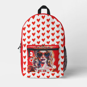 Sac À Dos Imprimé Reine de Cœur Pop Art