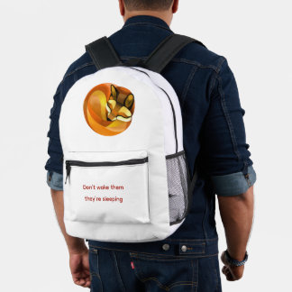 Sac À Dos Imprimé Renard endormi