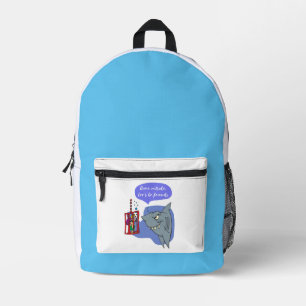 Sac À Dos Imprimé requin, soyons amis