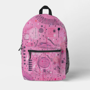 Sac À Dos Imprimé Résumé d'art abstrait de sundae à la fraise