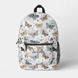 Sac À Dos Imprimé Retour à l'école Beaux papillons Nom