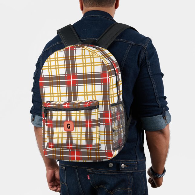 Sac À Dos Imprimé Retour À L'École Plaid (Insitu (Modèle))