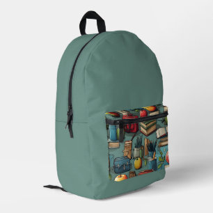 Sac À Dos Imprimé Retour à l'école vert