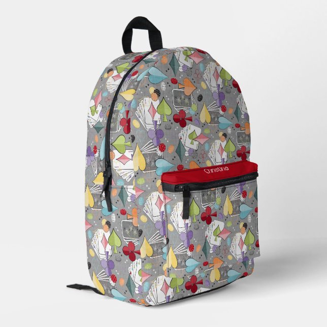 Sac À Dos Imprimé Retro Poker (Coin arrière gauche)
