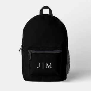 Sac À Dos Imprimé Riche Monogramme Personnalisable Luxueux Moderne N