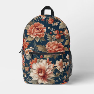 Sac À Dos Imprimé Roses, Feuilles et fleurs rétro