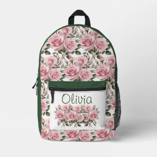 Sac À Dos Imprimé Roses roses roses chic