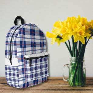 Sac À Dos Imprimé Rouge, blanc et bleu