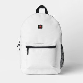 Sac À Dos Imprimé Rouge Bleu Élégant Blanc