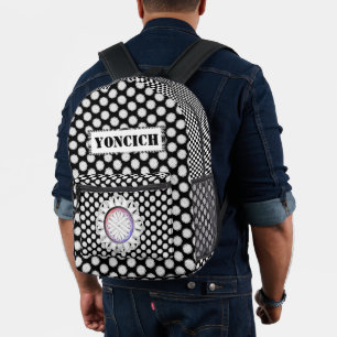 Sac À Dos Imprimé Ruban de fleurs blanches par Kenneth Yoncich