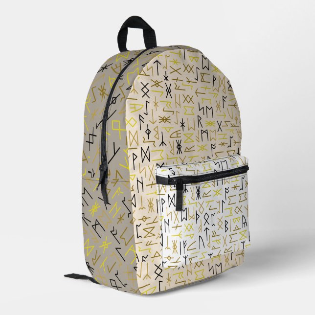 Sac À Dos Imprimé Runes (Coin arrière gauche)