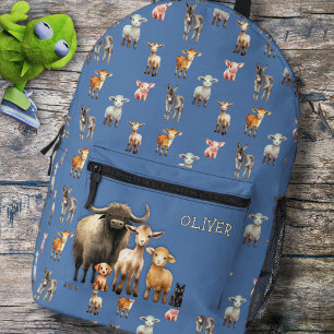 Sac À Dos Imprimé Sacoche pour enfants personnalisée pour animaux de