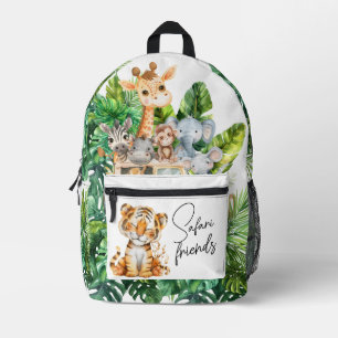 Sac À Dos Imprimé Safari Animaux Jungle Amis Enfants