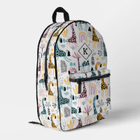 Safari Animaux & Plantes, Boho Rainbow Motif