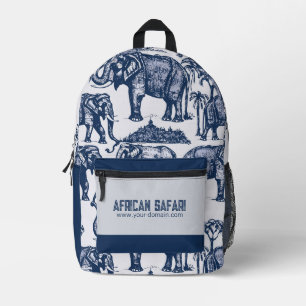 Sac À Dos Imprimé Safari bleu