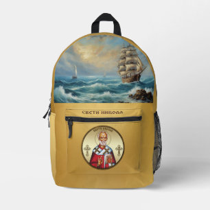Sac À Dos Imprimé Saint Nicolas serbe
