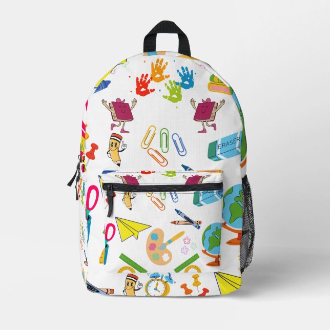 Sac À Dos Imprimé Saison de retour à l'école (Recto)