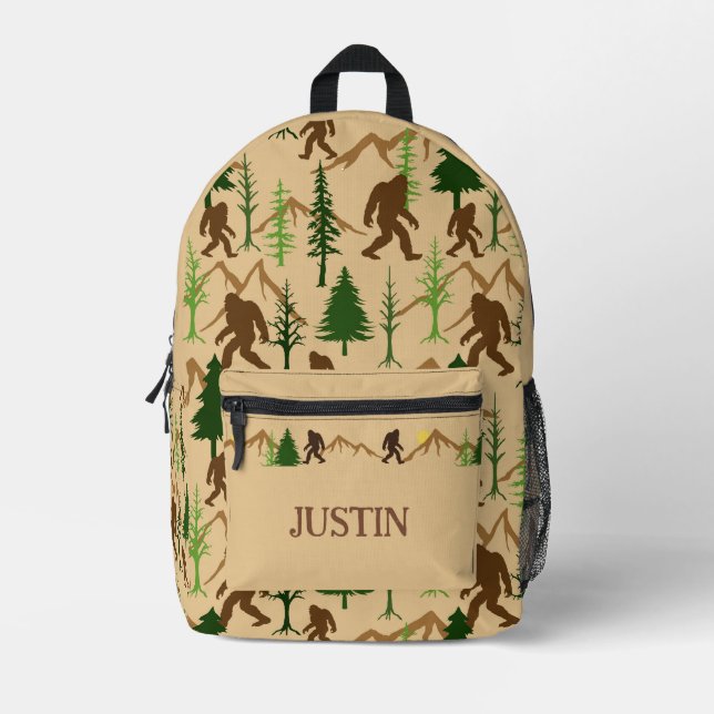 Sac À Dos Imprimé Sasquatch à motifs Bigfoot (Recto)