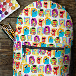 Sac À Dos Imprimé Sesame Street Caractère Amusant & Motif coloré