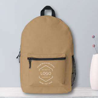 Sac À Dos Imprimé Simple Logo Texte commercial Promotionnel Brown