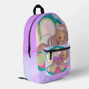 Sac À Dos Imprimé Sirène personnalisée
