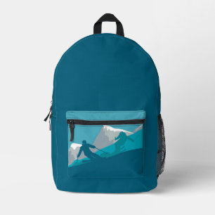 Sac À Dos Imprimé Skieurs que vous rencontrerez sur la montagne enne