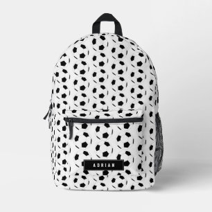 Sac À Dos Imprimé Soccer Ball Football Nom personnalisé École