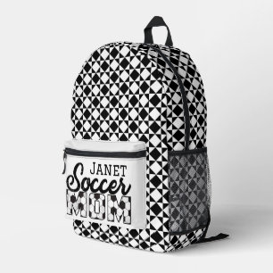 Sac À Dos Imprimé Soccer Maman Motif Abstrait Personnalisé