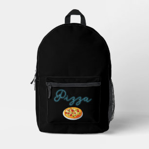 Sac À Dos Imprimé Soirée Pizza Neon Glow Personnalisée