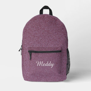 Sac À Dos Imprimé solide noir monogrammed rose parties scintillant t