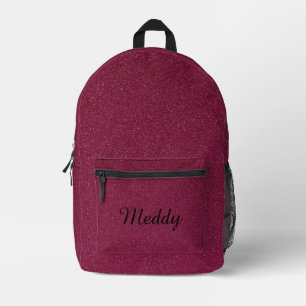Sac À Dos Imprimé solide parties scintillant moderne monogrammée rou