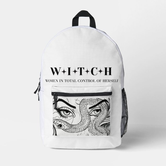 Sac À Dos Imprimé Sorcière (Recto)