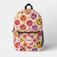Souriant coloré Des visages heureux avec des coeur