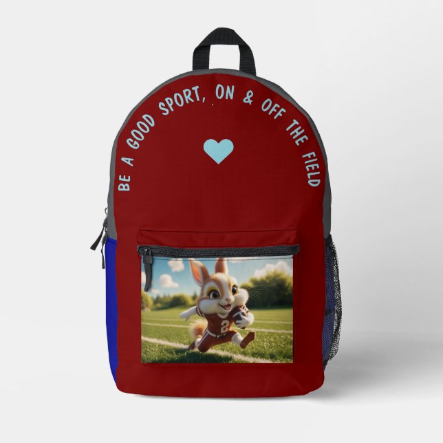 Sac À Dos Imprimé Soyez Un Bon Sport... (Recto)