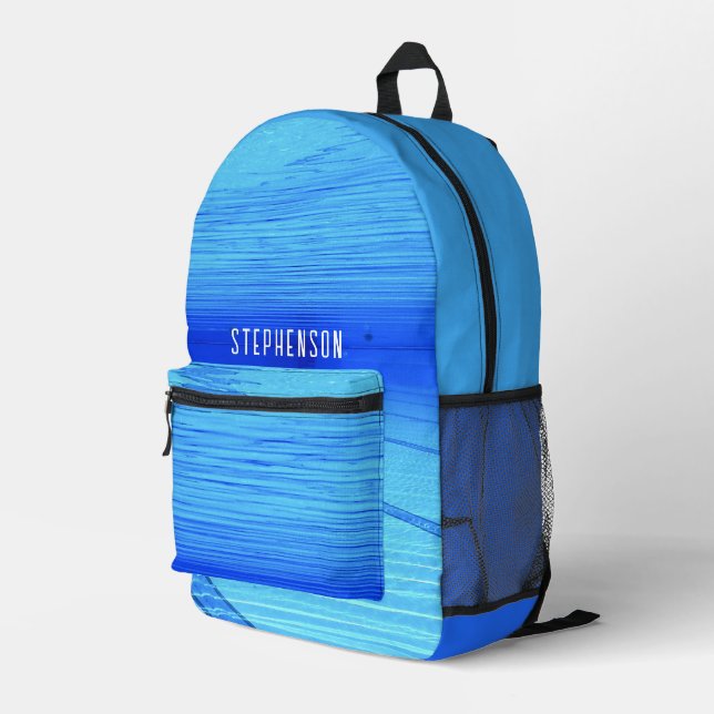 Sac À Dos Imprimé Sport de natation personnalisé (Coin arrière droit)