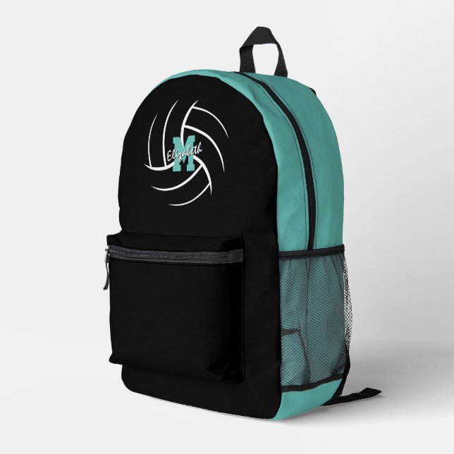 Sac À Dos Imprimé sport minimal monogrammed volleyball (Coin arrière droit)