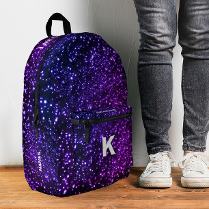 Sac À Dos Imprimé Stylé bleu rose néon Space Voie Lactée