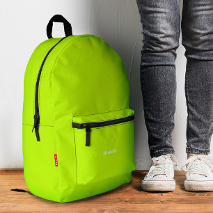 Sac À Dos Imprimé Style moderne Neon Nom Jaune