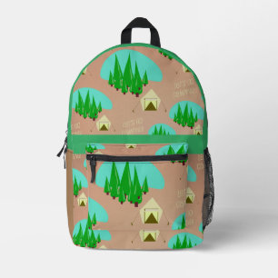 Sac À Dos Imprimé Style Rétro Kitschy Camping Motif d'illustration