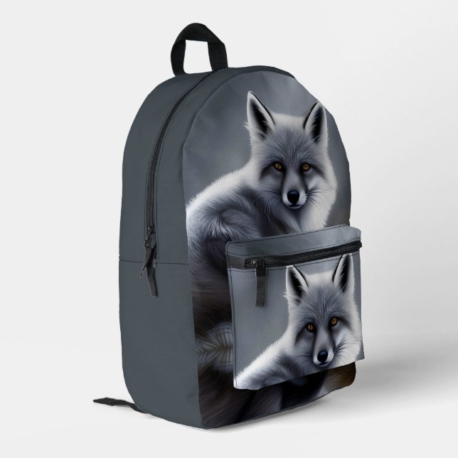 Sac À Dos Imprimé Superbe Renard Artique (Coin arrière gauche)