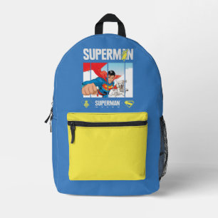 Sac À Dos Imprimé Superman et Krypto prennent l'avion