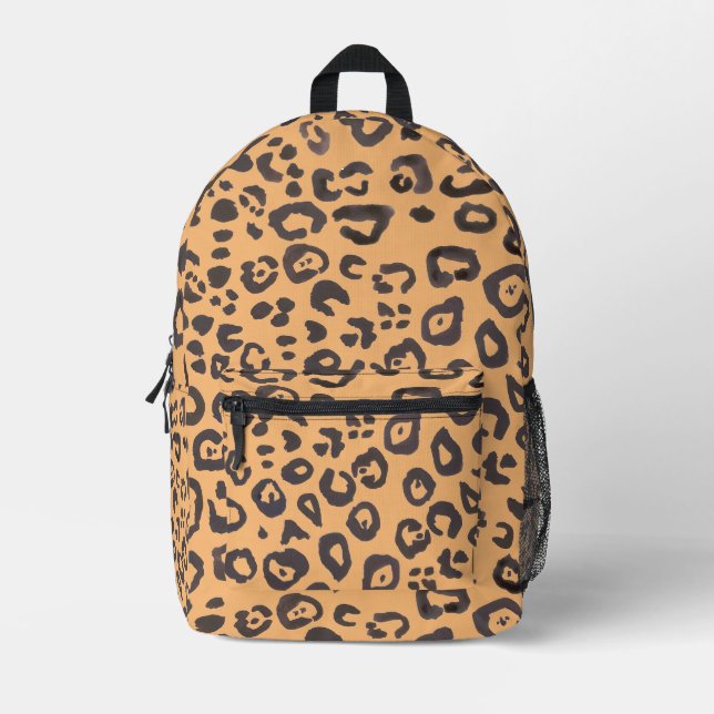Sac À Dos Imprimé Tableau Motif animal Empreinte de léopard (Recto)
