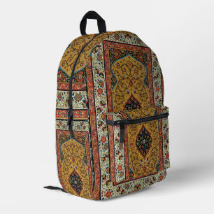 Sac À Dos Imprimé Tapis Élegant Tapisserie Perse Antique Riche