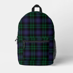 Sac À Dos Imprimé Tartan Black Watch, Plaid