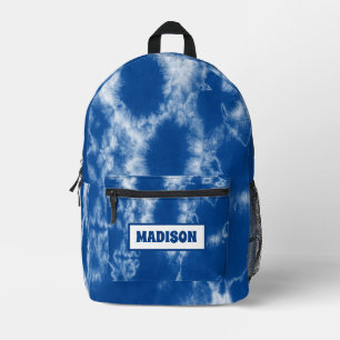 Sac À Dos Imprimé Teinture à tarte bleue personnalisée