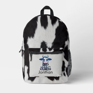 Sac À Dos Imprimé Thème Enfants Vache noire et blanche