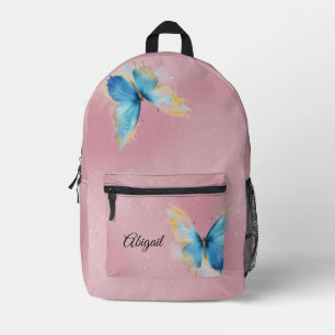 Sac À Dos Imprimé Thème papillon rose