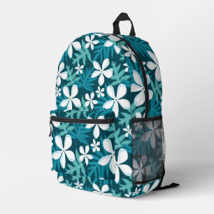 SAC À DOS IMPRIMÉ TIARE MOTIF EN TURQUOISE