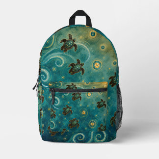 Sac À Dos Imprimé tortue océanique